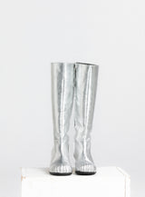 Silver Ballet Under-Knee Boot