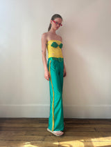 Green Yorgan Belt Pants