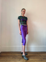 Purple Yorgan Midi Tights
