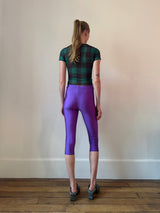 Purple Yorgan Midi Tights