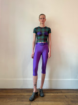 Purple Yorgan Midi Tights