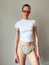 White Baby Tee 'CULT FORM' T-shirt