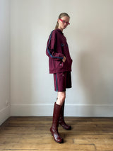 Mauve Cult Form Hoodie Set