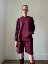 Mauve Cult Form Hoodie Set