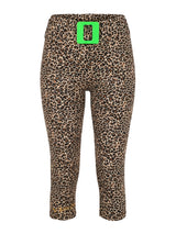 NEON GREEN BUCKLE LEOPARD MIDI TIGHTS