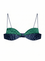 DARK BLUE-GREEN OYSTERS YORGAN BRA