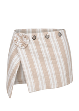 Pesthemal Yorgan Mini Beige Skirt