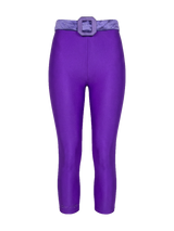 Purple Yorgan Midi Tights