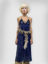 SEQUIN MIDI-DRESS