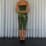 Camouflage Midi Shorts