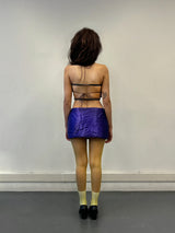 PURPLE MINI YORGAN SKIRT