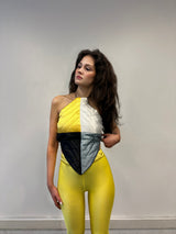 TRIANGLE-GRAY MULTI COLOR YORGAN TOP