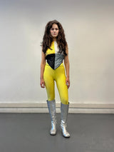 YELLOW MIDI YORGAN TIGHTS