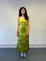 OLIVE GREEN MAXI YORGAN DRESS