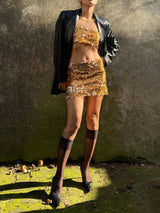 GOLD SEQUIN SKIRT