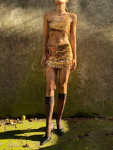 GOLD SEQUIN SKIRT