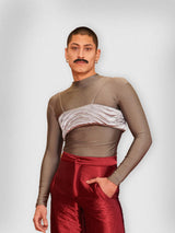 GRAY LONGSLEEVE TOP MEN