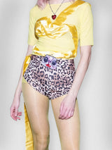 Leopard Pocket Belt Short