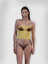 Yellow Spiraldesign Top