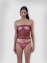 Burgundy Spiraldesign Top