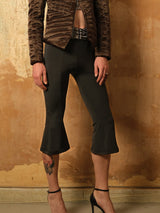 Corset Gray Midi Flared Tights