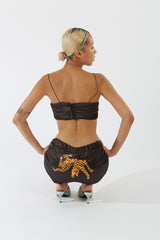 “I AM WILD ABOUT YOU” Black Yorgan Short