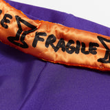 “FRAGILE” Purple Maxi Yorgan Belt Tights