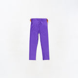 “FRAGILE” Purple Maxi Yorgan Belt Tights