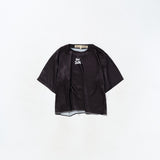 “THE SUN” Black Satin Top
