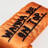 “WANNA BE ON TOP” Orange Yorgan Glasses Case