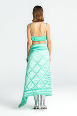 Turquoise Yorgan Blanket Skirt