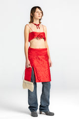 Red Bow Yorgan Bra
