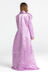 Lilac Quilted Corset Trenchcoat