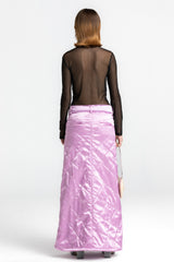 Lilac Yorgan Maxi Length Skirt