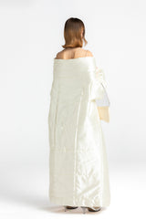 Creme Quilted Blanket Coat