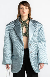 Gray Yorgan Blazer Jacket