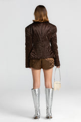 Brown Corset Jacket