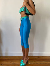 BLUE YORGAN BELT MIDI TIGHTS