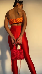 ORANGE YORGAN BRA