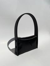 BLACK BIG SATIN BAG