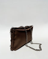 BROWN SATIN BAG