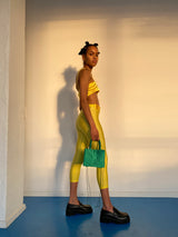 YELLOW YORGAN BELT MIDI TIGHTS