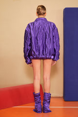 PURPLE YORGAN BOMBER JACKET