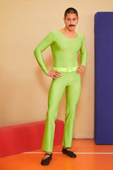 NEON GREEN FLARED BODYSUIT