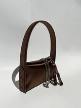 BROWN SATIN BAG