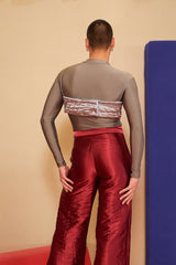 GRAY LONGSLEEVE TOP MEN