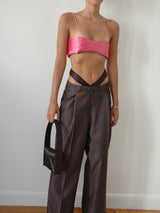 PINK YORGAN BRA