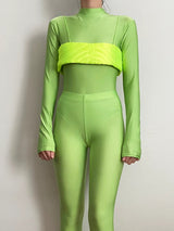 NEON GREEN YORGAN Bra