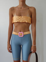 LIGHT ORANGE YORGAN BRA