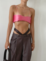 PINK YORGAN BRA